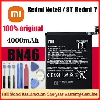 100% Orginal Xiao Mi BN46 4000mAh Akkumulátor Xiaomi Redmi Megjegyzés 8 8 TONNA Redmi 7 Kiváló Minőségű Telefon Csere Akkumulátor