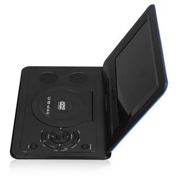 13.9 Colos Hordozható Haza Autós DVD-Lejátszó VCD CD, Játék, TV-Lejátszó USB-Forgatható Képernyő Távirányító usa/UK/EU Media Player