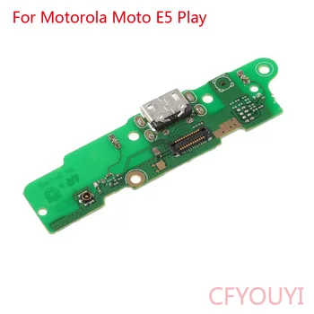 A Motorola Moto E5 Play USB Töltő Jack Dock Fedélzeten Töltő Port Csatlakozó Flex Kábel Csere