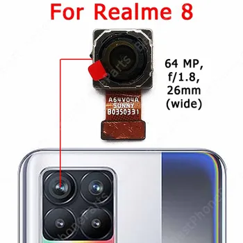 Eredeti Hátsó Hátsó Kamera A Realme 8 Fő Hátsó Nézet Nagy Kamera Modul Flex Csere, Javítás, Alkatrészek