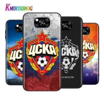 FORRÓ Oroszország PFC CSKA A Xiaomi Mi 11 10T Megjegyzés 10 Poco X3 NFC M2 X2 F2 C3 M3 Játszani Mix 3 A2 8 Lite Pro Telefon Esetében