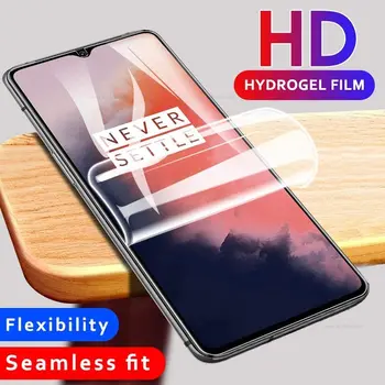 HD Hidrogél Film Szuper 7 7T 6T 5T 6 5 3 tonna termelés 3 1+7 1+6 képernyővédő fólia Egy Plusz 7 Oneplus7 6 T 7T Védőfólia Esetében