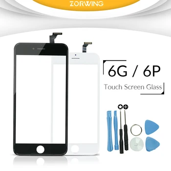 Osztály AAA 4.7 hüvelykes Első Üveg, iPhone 6 Érintse meg a Képernyő Digitalizáló Panel LENCSE Csere Külső Üveg iPhone 6 Plusz 5.5 hüvelykes