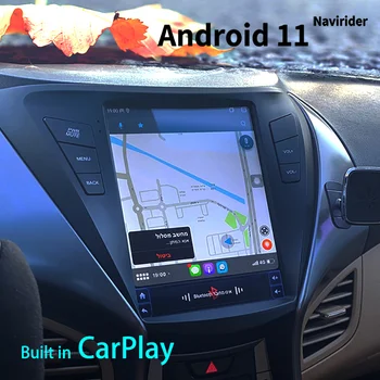 Tesla Stílus Autós GPS-Rádió-Navigációs Játékos A Hyundai Elantra MD 2012 I35 Avante 2011-2013 Android Auto Rádió Sztereó Autoradio