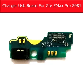 USB Plug Töltő Jack Testület A ZTE ZMax Pro Z981 Usb Töltő Port Dokkoló Csatlakozó Flex Kábel Csere Alkatrészek