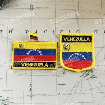 VENEZUELA Nemzeti Zászló, Jelvény Karszalagot Hímzés, a Foltok Pedig Kitűző Egy Meghatározott Ruhát Tartozékok Hátizsák