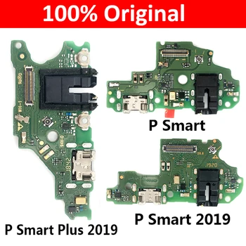 Új Micro USB Töltő Töltő Port Dokkoló Csatlakozó Flex Kábel Huawei P Smart Plus 2019 USB-Testület Javítás Alkatrész