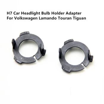 1 Pár H7 LED Adapter Volkswagen Lawida Lamando Touran Tiguan Gran Lavida Autó H7-LED Fényszóró Izzó Adapter Bázis Jogosultja
