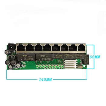 10/100/1000mbps 8 portos Switch Modul Utp RJ45 Port Gyorsan Gigabit Ethernet Kapcsolók PCBA Testület Modul