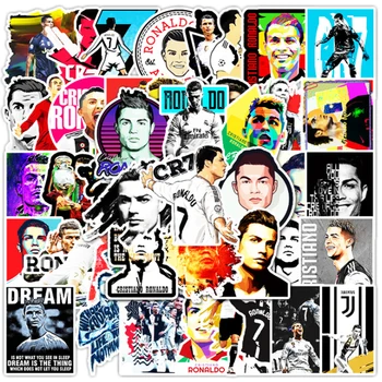 10/30/52Pcs Sport csillag Ronaldo Graffiti Vízálló Gördeszka Utazás Bőrönd Telefon, Laptop Bőrönd Matricák DIY Gyerek Lány