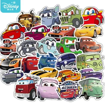 10/50Pcs Disney Pixar Cars Villám McQueen Matricák Vízálló Laptop Gitár Gördeszka Poggyász Sisak Menő Matrica Gyerekek Játék