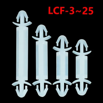 100-as Fehér Nylon Pcb Fix Műanyag Lemez Patthelyzet Pc-Testület Oszlop Hőszigetelő Tábla Tartó LCF-3mm~25mm Pwb-Távtartó
