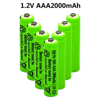100% - os.Eredeti.AAA.1.2 V. Minőségű újratölthető.akkumulátor.AAA2000mAh.Ni-MH újratölthető.1.2 V. 3A.2000mAh..akkumulátor.