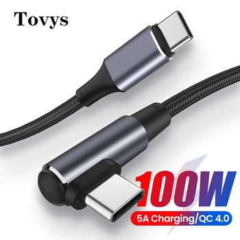 100W USB C Típusú töltőkábellel 5A Quick Charge USB 4.0 C Gyors Töltés USB-C c-Típusú Töltő Samsung S10 S20 MacBook Pro iPad