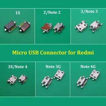 10DB Micro USB, Jack Aljzat Csatlakozó Port Xiaomi Redmi 1s 2 3 3 töltőcsatlakozó a Hongmi megjegyzés 2 3 4 3G 4G