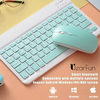 10inch Gamer Lányok Vezeték nélküli Billentyűzet-Gaming Egér, Aranyos Candy színes Gumi Keycap Bluetooth kulcstartó iPad Telefon Tablet