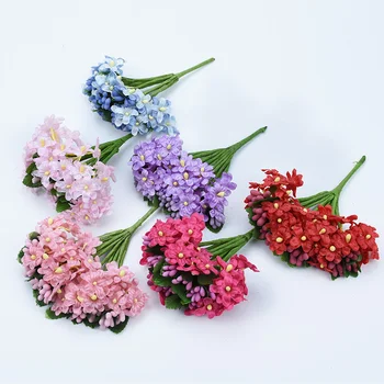 12 Db Gypsophila Stamen Vázákat lakberendezési Kiegészítők, Esküvői Dekoráció Virágok Diy Ajándék Doboz művirágok
