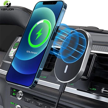 15W Qi a Mágneses Vezeték nélküli Autós Töltő Szellőző Mount iPhone 12 Pro Max/Mini Gyors Töltő Autós Telefon tartó iPhone 12/13