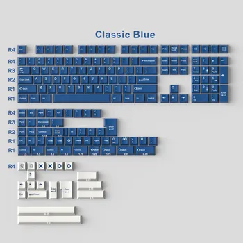 173 Kulcsok Klasszikus Kék/WOB/Taro/Botanikus/Szamuráj/Szörny Keycap Cseresznye Profil Doubleshot Keycaps DIY Mechanikus Billentyűzetek