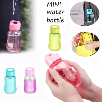 180ML Műanyag Színes Üveg Vizet Hordozható Víz Palackok Mini Üveg Vizet Kerti Kemping, szivárgásmentes Üvegek