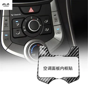 1DB Epoxi Ragasztó Szénszálas légkondicionáló Vezérlő Beállítása Panel, Dekorációs Fedél 2012-2015 Hyundai Elantra Avante MD UD