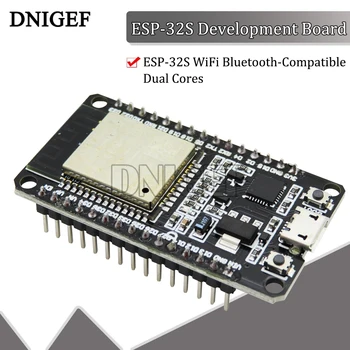 1DB ESP32 DEV - Testület ESP-32 ESP-32-ES WiFi Bluetooth-Kompatibilis Dual CPU Magok MCU Testület CP2104 SOK LuaNode NodeMcu