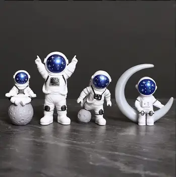 1db Gyermek Játékok Gyanta Űrhajós Ábra Szobor Figura Űrhajós Szobor Oktatási Játékok Asztali Otthoni Dekoráció
