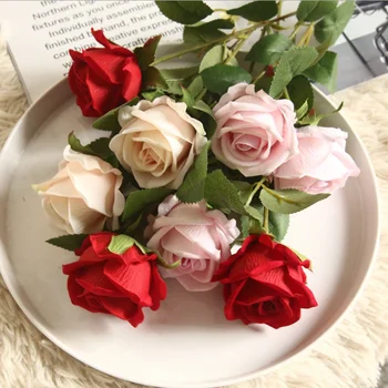 1DB Rózsa Csokor Váza Esküvői Dekorációs művirágok Karácsony lakberendezési Kiegészítők, Díszítő Virágtartó