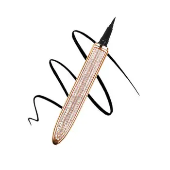 1db öntapadó Eyeliner Pen-Mágneses-ingyenes műszempillák Toll Ragasztó Vízálló Gyémánt Bling Eye Liner Smink TSLM2