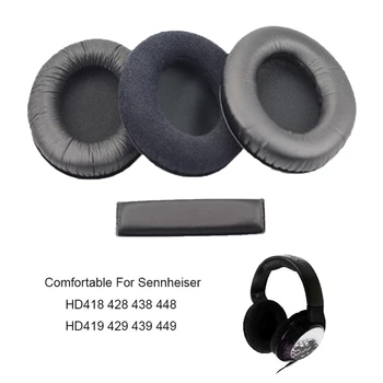 1pair Csere fülvédő Fülpárna Fülvédő a Sennheiser HD418 HD419 HD428 HD429 HD439 HD438 HD448 HD449 Fejhallgató szivacs cove