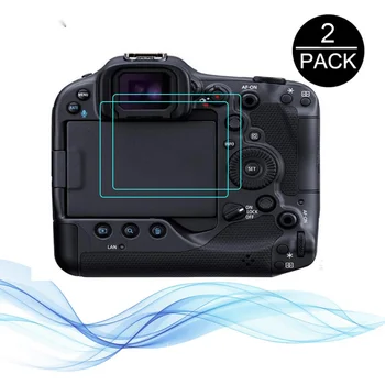 2 Csomag Vízálló Edzett Üveg Canon EOS R3 Optikai Üveg Digitális Fényképezőgép Anti-Por karcálló Védőfólia