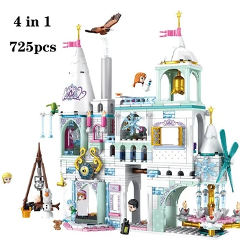 2020-ra az ÚJ arrivel Hó vár építőkövei Kompatibilis Legoinglys Barátok Kastély Tégla Lányok Hercegnő Ház Játékok Lányoknak