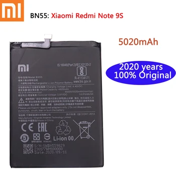 2020 év XIAO MI Eredeti 5020mAh BN55 Csere Akkumulátor Xiaomi Redmi Megjegyzés 9 S Megjegyzés 9S Note9S Mobiltelefon Akkumulátorok