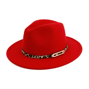 2020 új női Brit stílus nagy eresz roll gyapjú jazz kalap szabadtéri egyszerű, egyszínű öv pár kalap