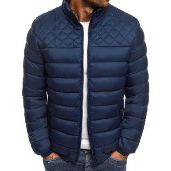 2021 Férfi alkalmi kabát téli, meleg őszi cipzár férfi vízálló kabát széldzseki férfi kabát egyszínű nagy méret férfi kabát