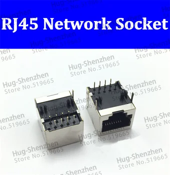 20db/sok RJ45 PCB 8-tűs RJ-45 Aljzat Mount Hálózati Adapter csatlakozó Ethernet Elosztó Adatátvitel