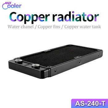 240mm vízhűtő Radiátor Radiátor PC CPU-Víz Hűtés Sor Egyenes Száj