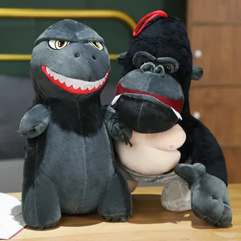 25/50CM Nagy Dinoszaurusz King Kong Film Plüss Baba Játék Ábra Párna Aranyos Anime Majom kitömött állatokra gerjed Plüss Játékok Rajongói Gyerekek Ajándék