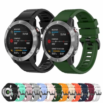 26 22 20 mm Szilikon Watchband A Garmin Fenix 6 6 6X Sport Karóra Szíj Csere Karszalag a Fenix 6S Pro 3HR S Smartwatch