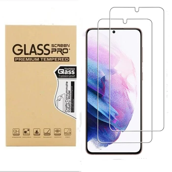 2DB Edzett Üveg Samsung Galaxy S21 Plusz 5G 6.7 hüvelykes Képernyő Védő HD Világos Anti-Semmiből Buborék Ingyenes