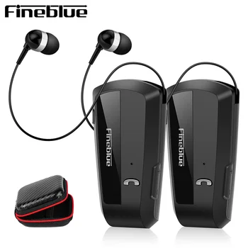 2DB Fineblue F990 BT5.0 Vezeték nélküli üzleti Bluetooth Headset Sport Sofőr Fülhallgató videó sztereó fülbe Rezgés táska