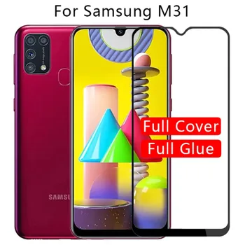 2db Teljes Borító Edzett Üveg Samsung m31 SM-M315F Galaxy M31 2020 Képernyő Védő Samsung galaxy m 31 Védőfólia