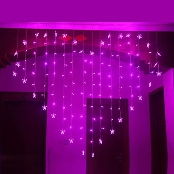 2m Led függöny String fény Garland Romantikus tündér fény Kerti Parti lámpák kültéri deco stílusú Esküvő, karácsony, dekoráció, Otthon