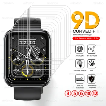 3-12DB 9D Ívelt Hidrogél Film Realme Óra 2 Pro Puha Védőfóliát A Realmi Realmy Watch2 2Pro Smartwatch Nem Üveg