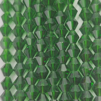 3 4 6mm Kristály Bicone Zöld cseh üveggyöngyök Laza Távtartó Gyöngy Ékszerek Készítése Kiegészítők Nyaklánc, Karkötő DIY