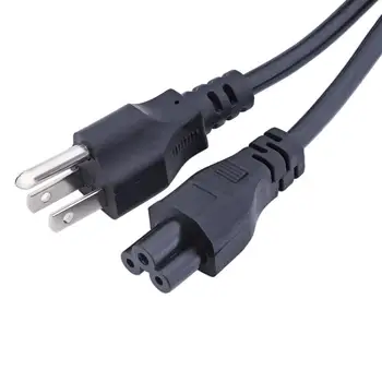 3-Prong HÁLÓZATI Kábel Adapter 1,2 m-es Három-lyuk Európai Szabvány EU/US Plug Szilva Farok Notebook Tápkábel Laptop Töltő