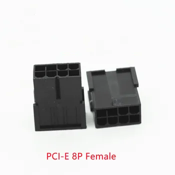 30DB/1Lot 5559 4.2 mm Fekete 8P 8PIN Női Socket Shell PC Számítógép ATX Grafikus Kártya GPU-s PCI-E PCIe tápcsatlakozó Ház