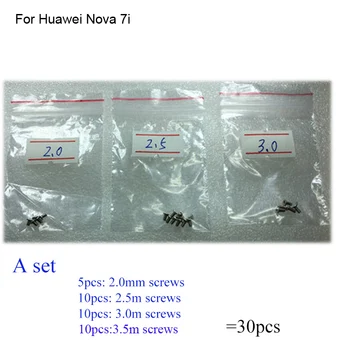 30DB egy meghatározott Ezüst Csavart Huawei Nova 7i alaplap alaplap Fedél Csavarok Javítás Alkatrész Huawei Nova 7