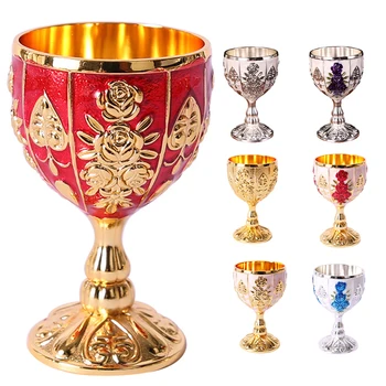 30ML Boros Poharak Pezsgős pohár Ital Serleg Koktél Kupa Arany Vintage Európai Stílusú, Kreatív Ajándék, Bár lakberendezés