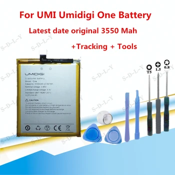 3550mAh Magasság kapacitás UMI Umidigi Egy Akkumulátor mobiltelefon Csere Akkumulátor Újratölthető +Tracking + Eszközök